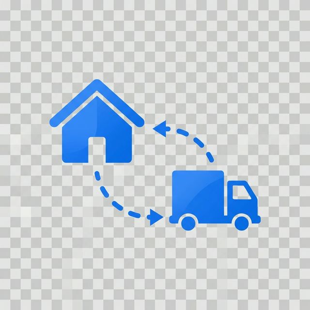 Door-To-Door Delivery Truck